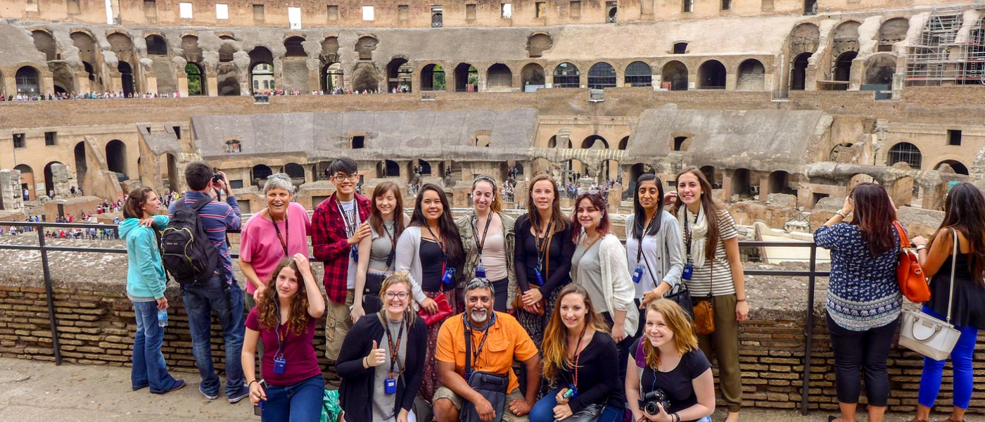 UNE Students in Greece and taly 2016