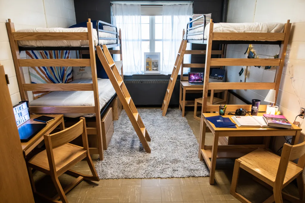 Avila Hall dorm room