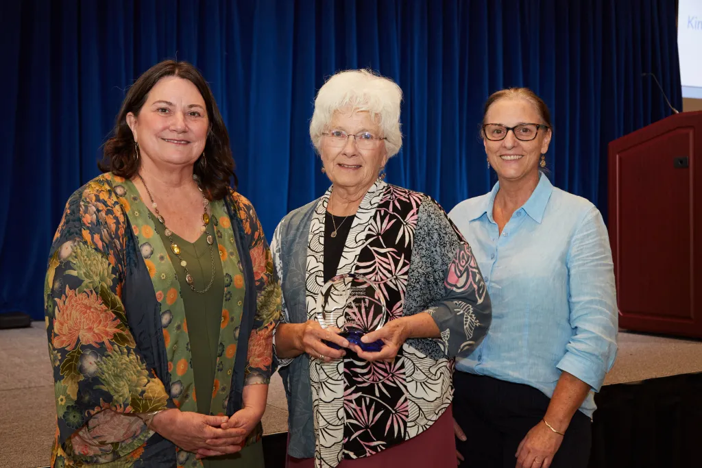 Westbrook College of Health Professions Dean Jennifer Morton, Polly Campbell, and Mary Ann Ordelt