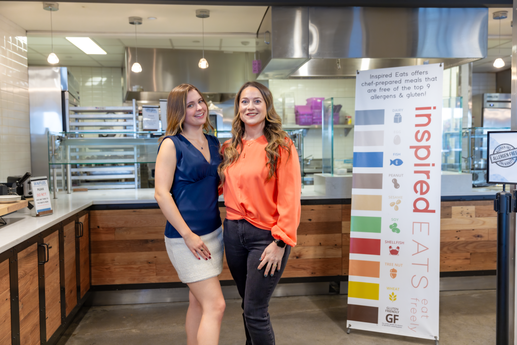 Emme Perry and Kayla Maniery have worked to raise UNE's profile as an allergen-friendly university.