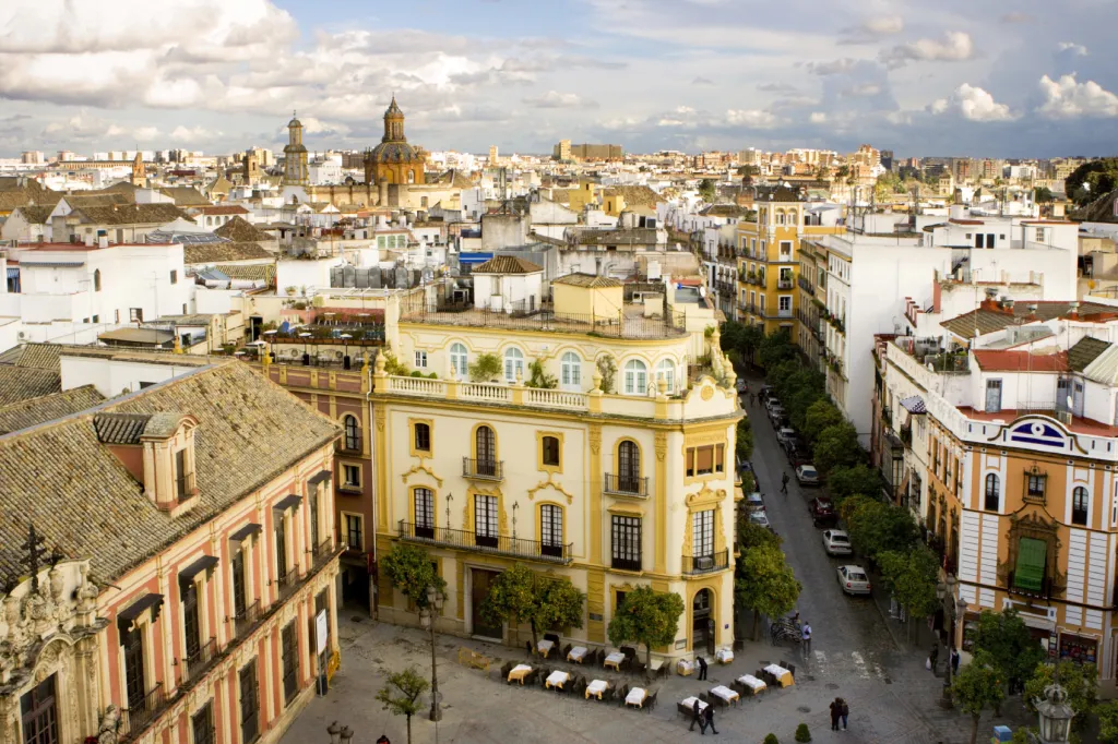 Aerial view of Seville, Spain