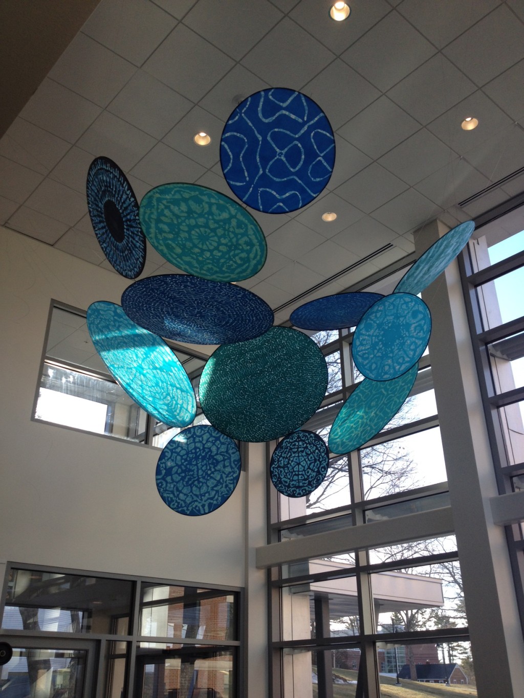 "Wave Phenomena" by Kim Bernard, previously exhibited in the Ketchum Library Art Gallery