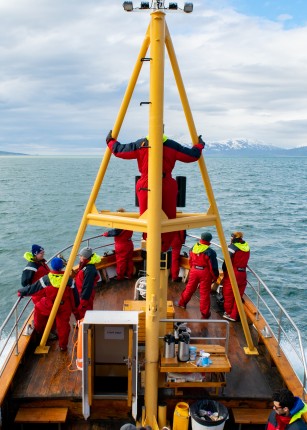 UNE Students on Whale Watch in Akureyri, Iceland