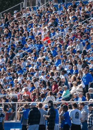 A full stadium at Homecoming