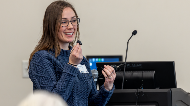 UNE students shared their climate research at the first Southern Maine Climate Action Workshop