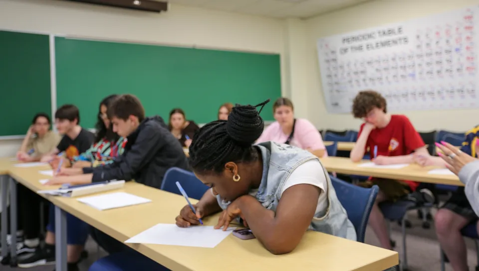 students in a classroom