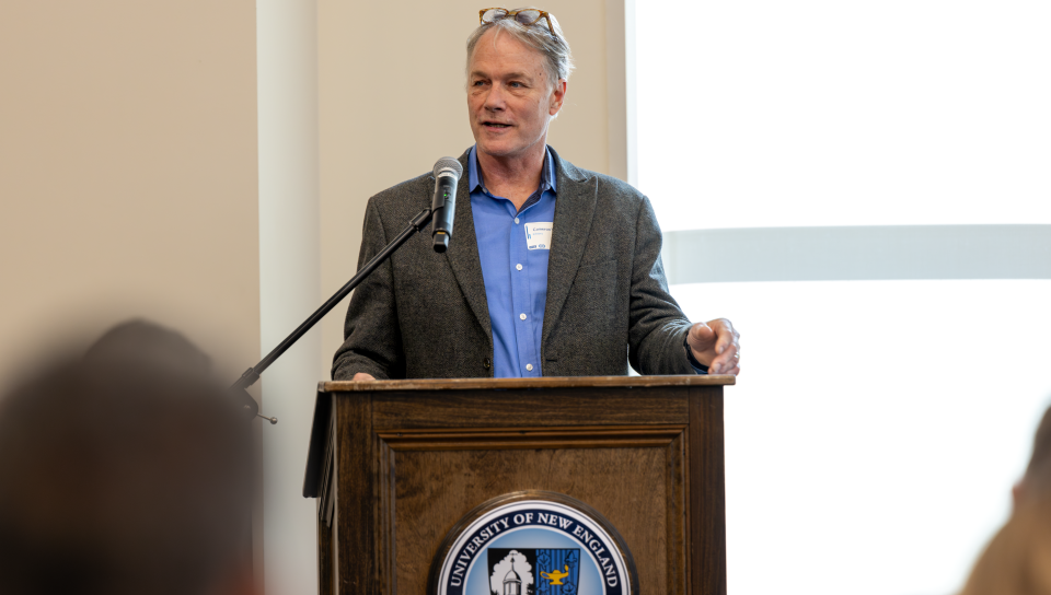 UNE North Director Cameron Wake helped to organize the climate workshop.