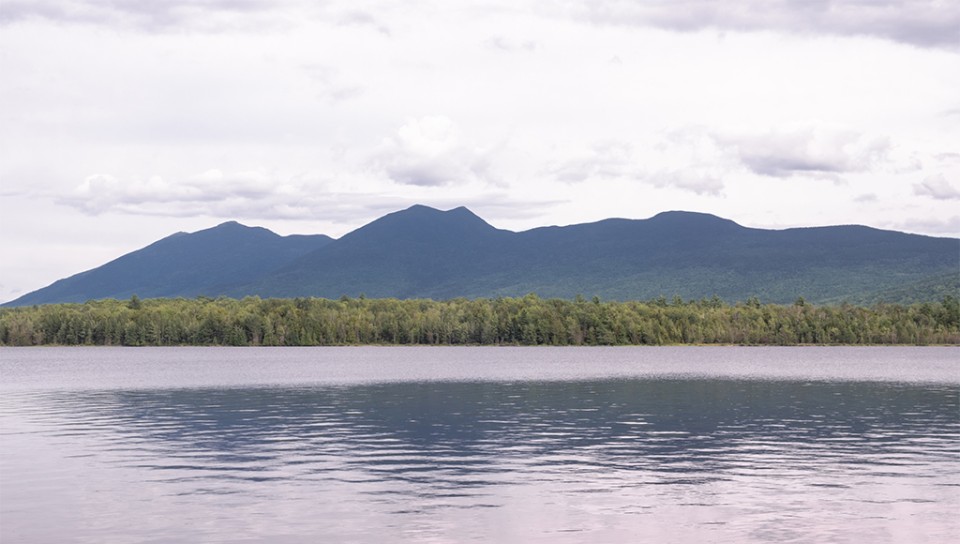 The view of sugarloaf mountian across a lake