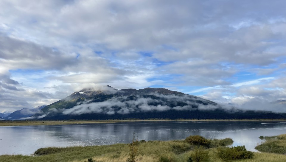 A mountain in the Turnagain Arm of Alaska's Cook Inlet