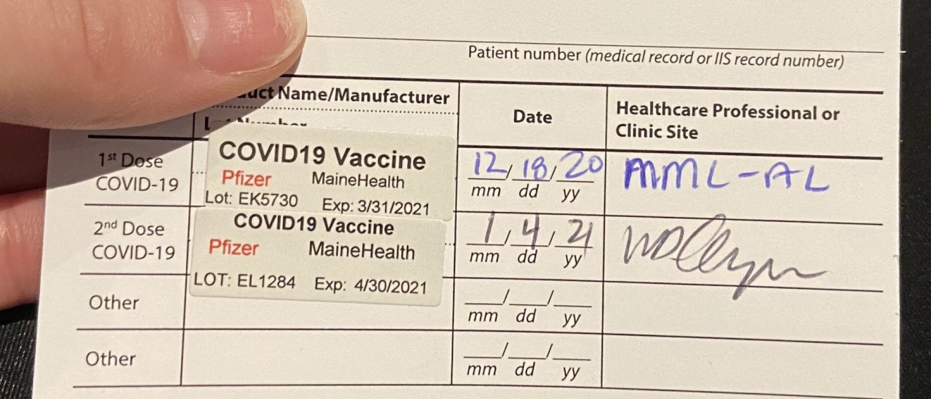 lost my covid vaccination card