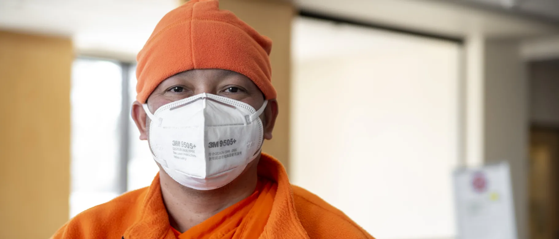 Phally Prakk, a monk at Buxton’s Wat Samaki Buddhist Temple