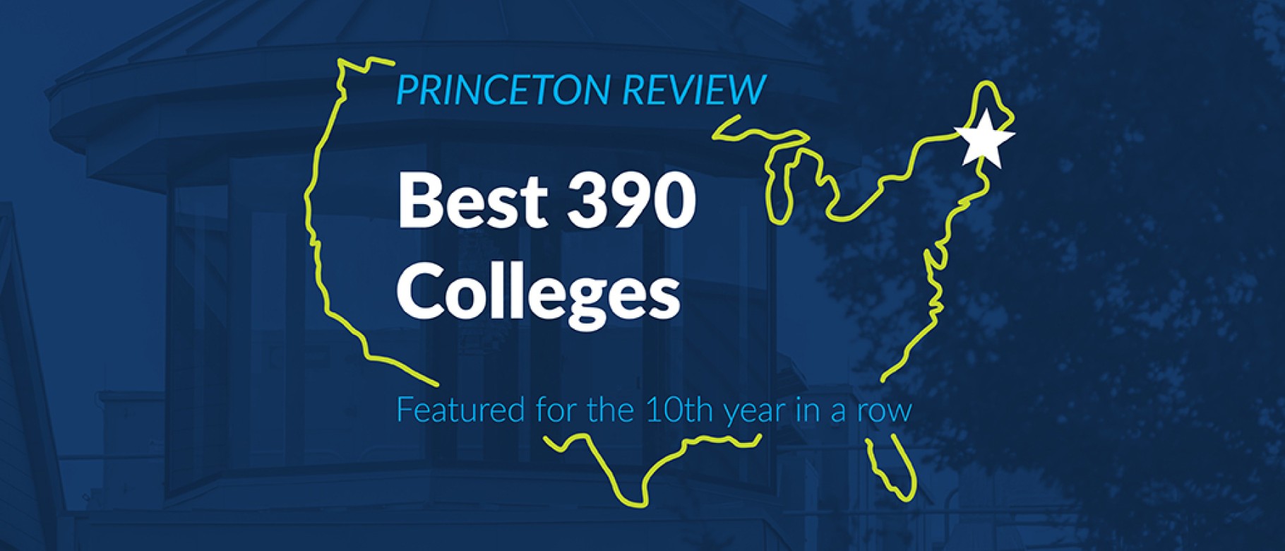 The Princeton Review names UNE one of the nation's top colleges for the 10th consecutive year.