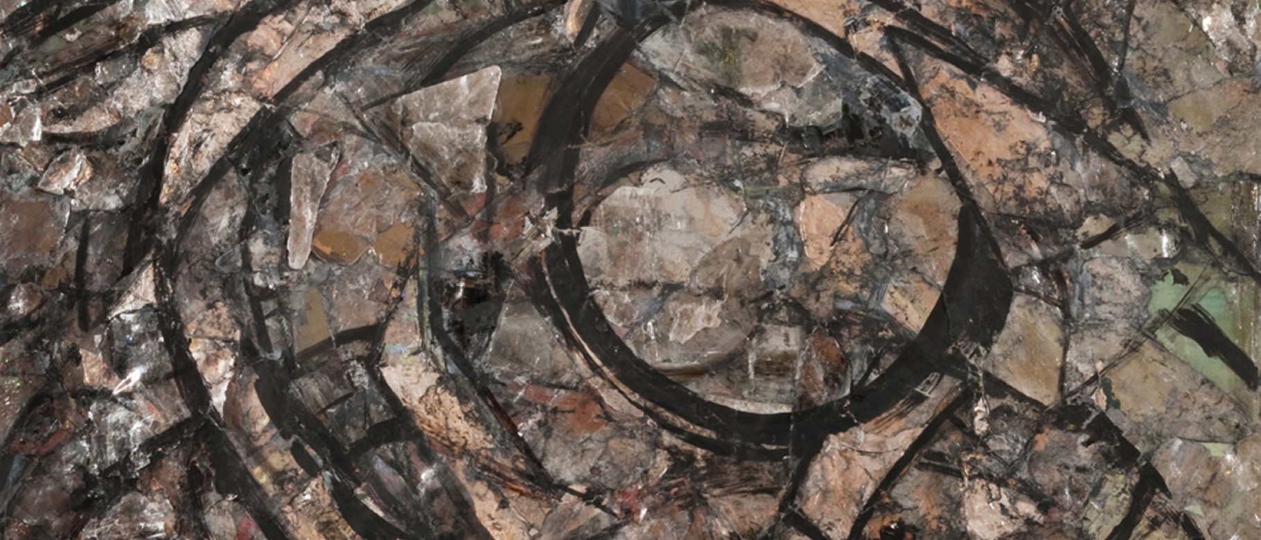 Mildred G. Burrage, "Collage with Maine Mica" (Detail)
