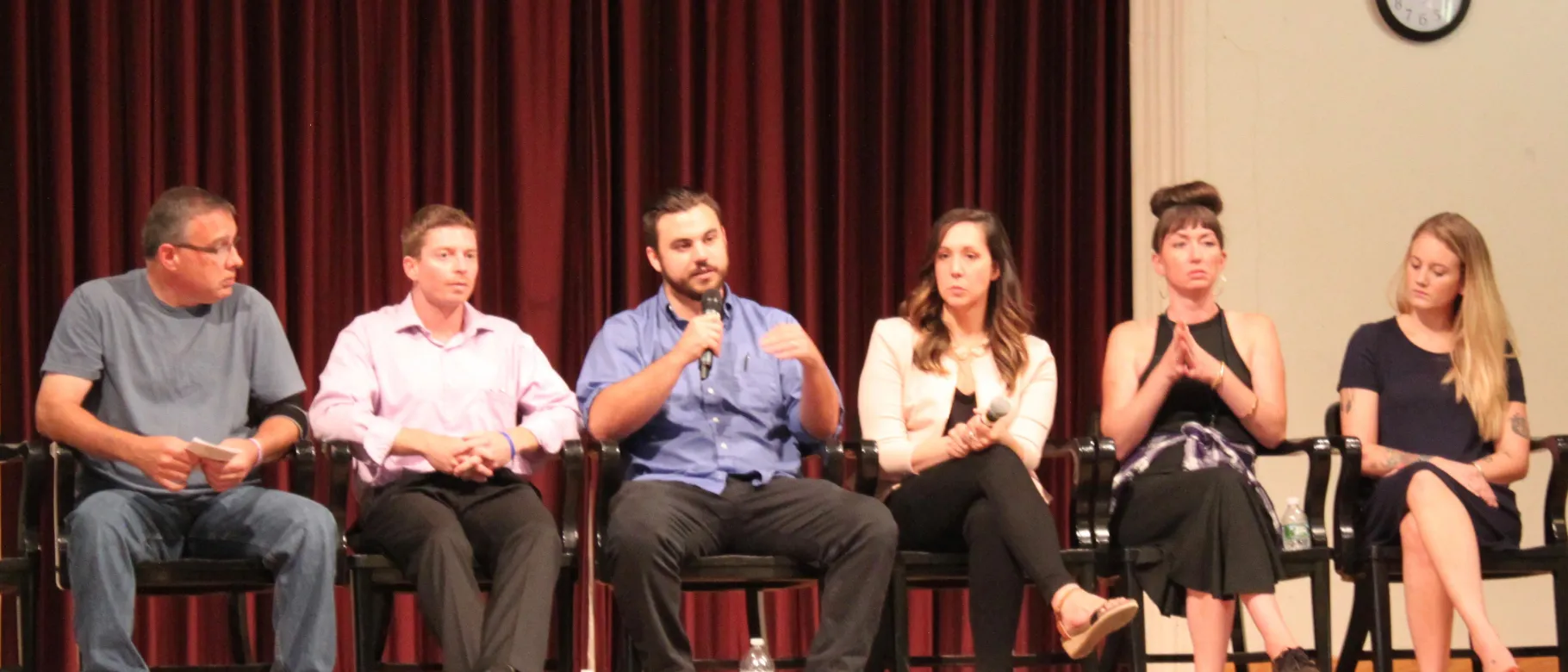 Panelists lead a discussion on the UNE Portland Campus