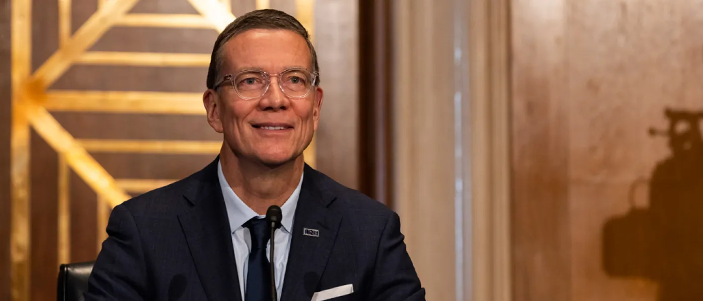 President James Herbert speaking on a panel in Washington, D.C.