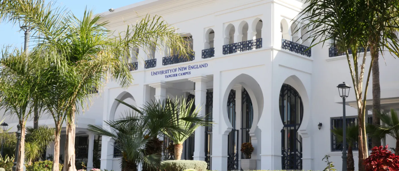 UNE Morocco campus exterior during daytime