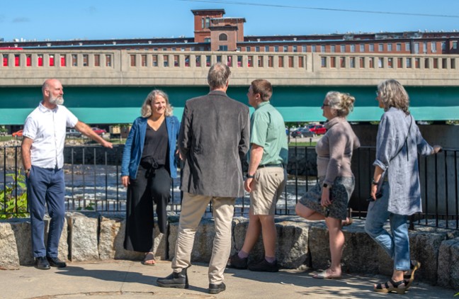 UNE and Biddeford community members tour the city