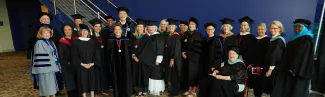 The 2022 Deborah Morton Society awardees pose in Innovation Hall 