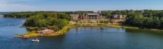 Aerial image of UNE's Biddeford Campus