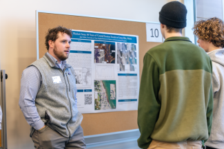 UNE students shared their research at the first Southern Maine Climate Workshop.