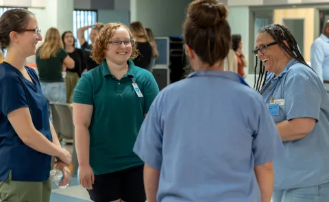 UNE students talk to jail residents