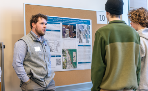 UNE students shared their research at the first Southern Maine Climate Workshop.