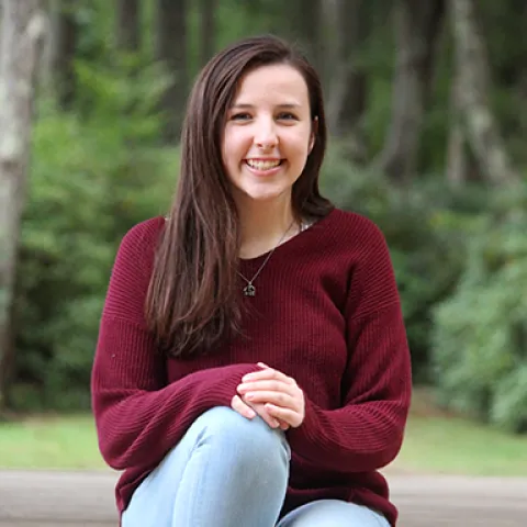 Headshot of U N E student Alexis Radziewicz