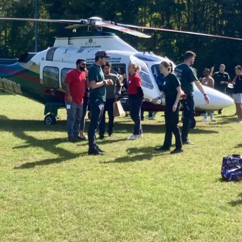 LifeFlight of Maine was part of the day's events.